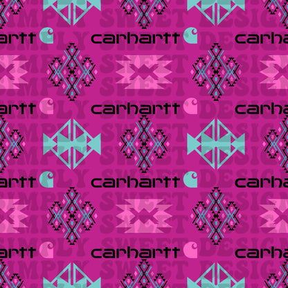 C-Hart Aztec Blue/Pink (black words)