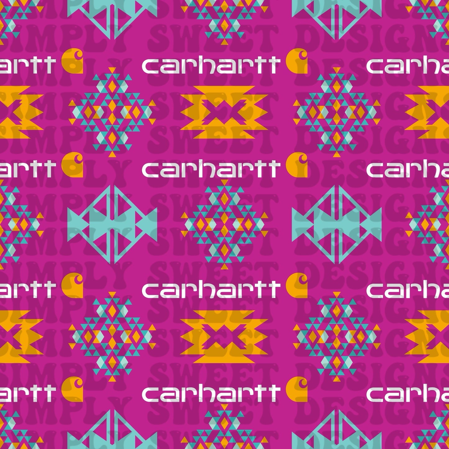 C-Hart Aztec Solid (white words)