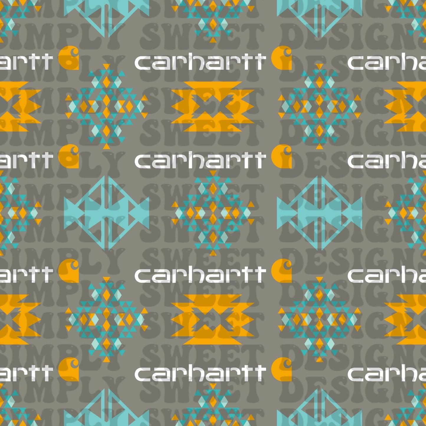 C-Hart Aztec Solid (white words)