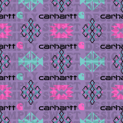 C-Hart Aztec Blue/Pink (black words)