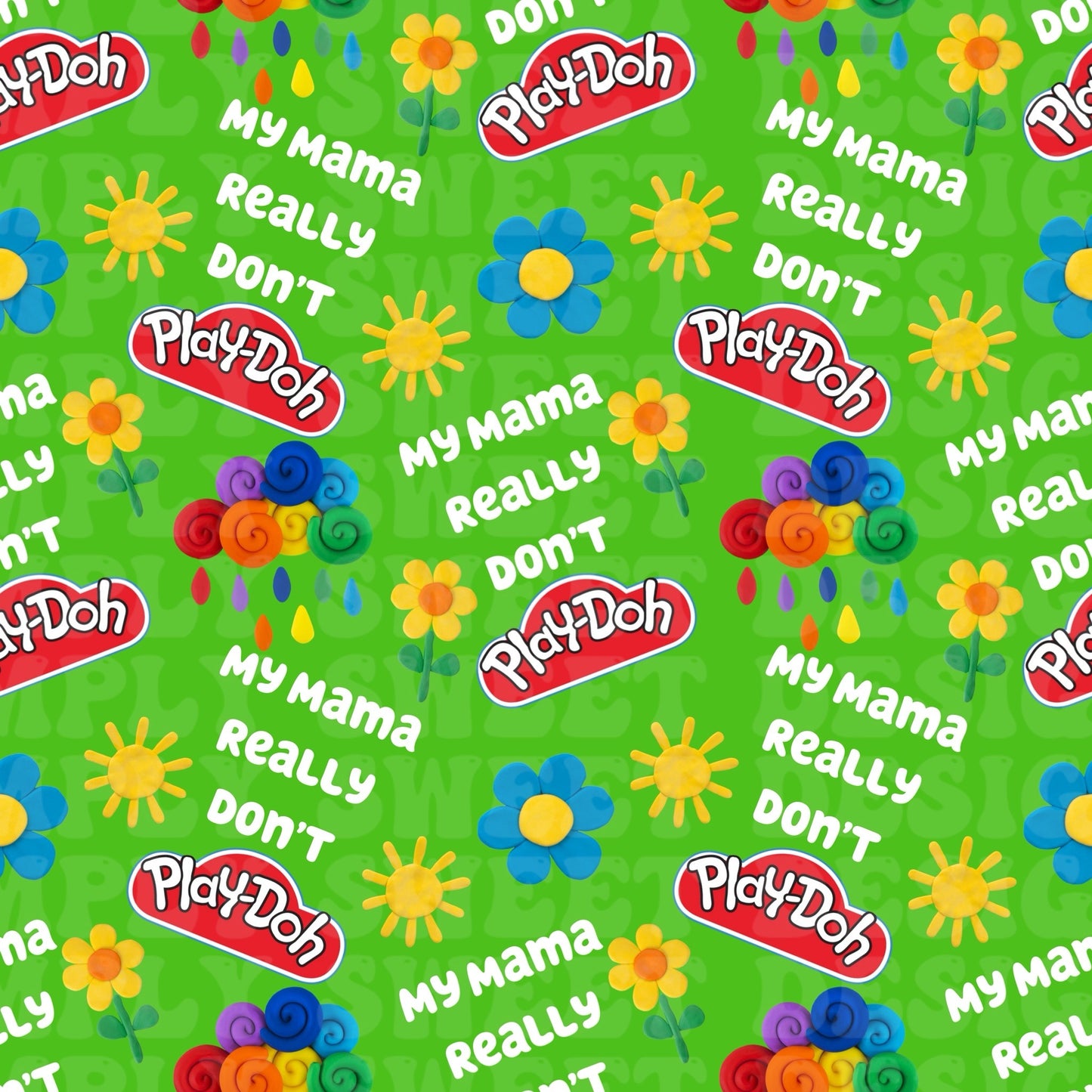 Mama Don’t Playdoh Bundle (11 seamless files)