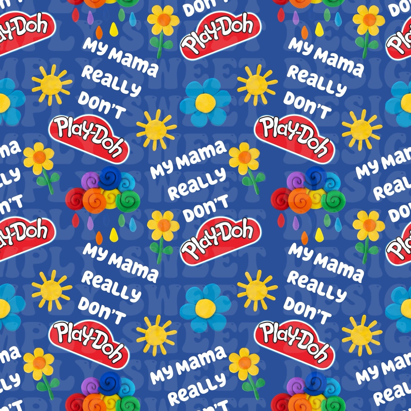 Mama Don’t Playdoh Bundle (11 seamless files)