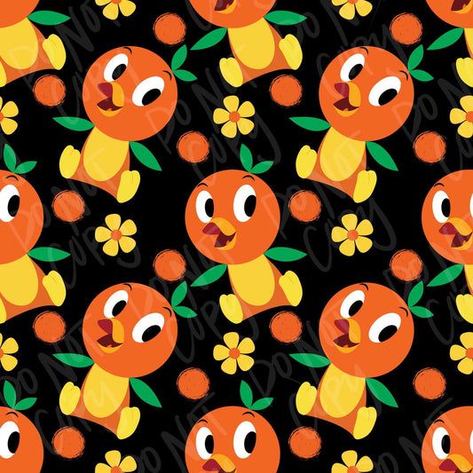 Orange Bird Seamless