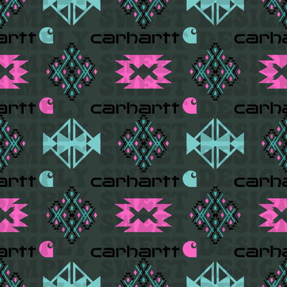 C-Hart Aztec Blue/Pink (black words)