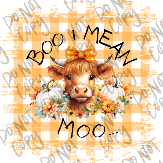 Boo I Mean Moo PNG