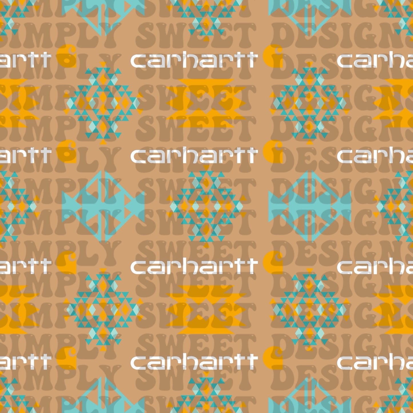 C-Hart Aztec Solid (white words)