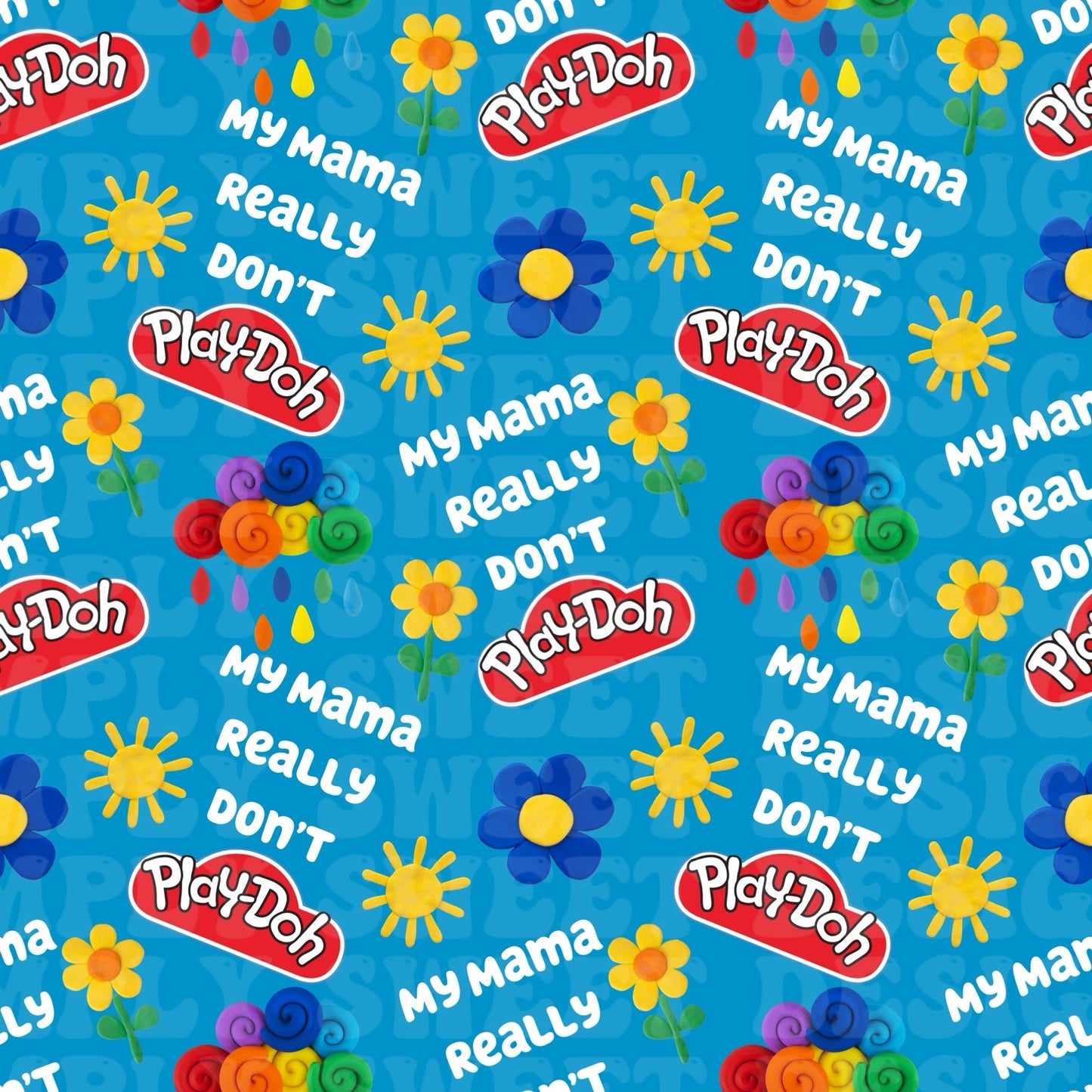 Mama Don’t Playdoh Bundle (11 seamless files)