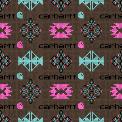 C-Hart Aztec Blue/Pink (black words)