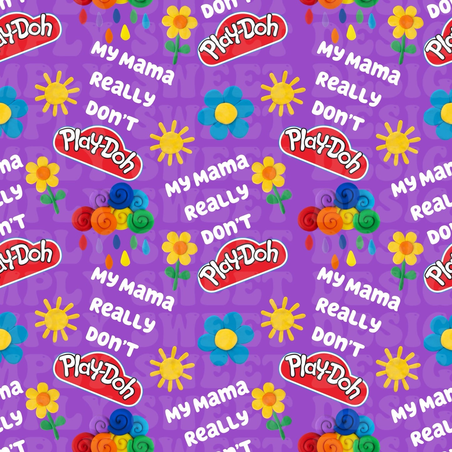 Mama Don’t Playdoh Bundle (11 seamless files)