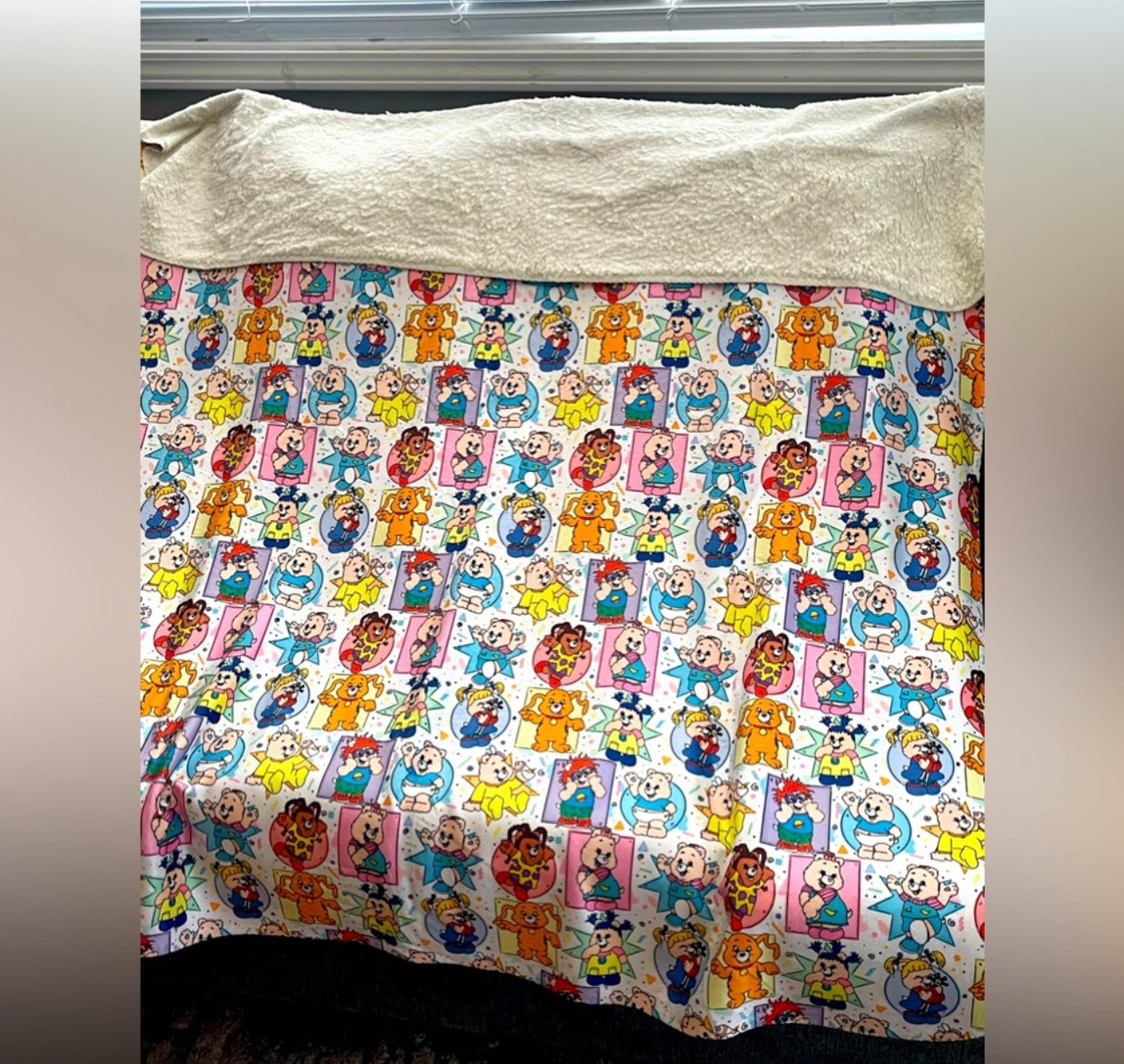 Custom Minky Sherpa Blankets 50x60