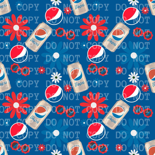 Diet Pepsi Floral