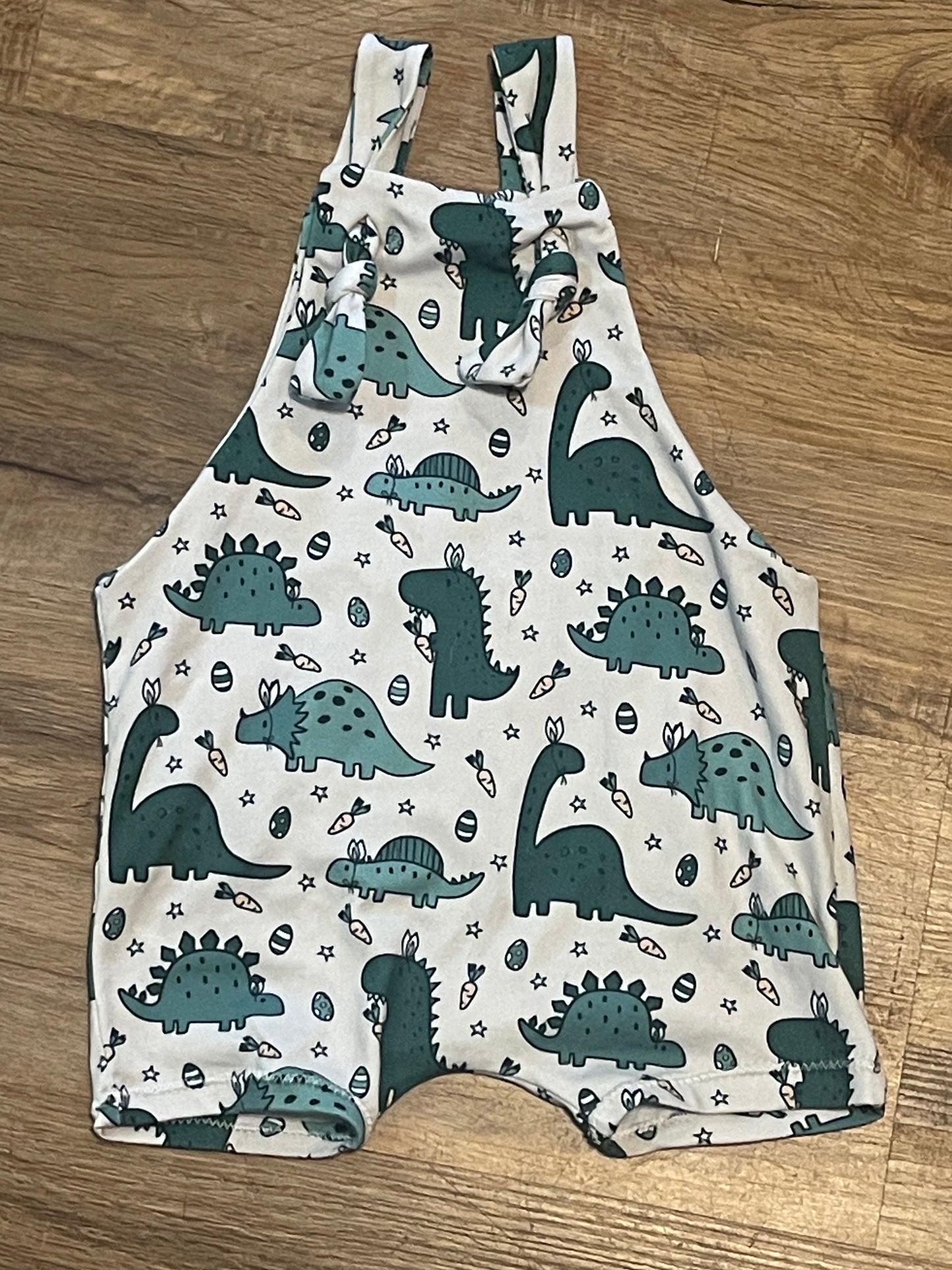 Dino Knotted Shortalls 12/18m