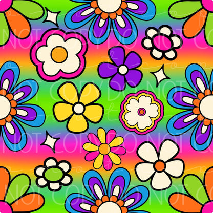 Retro Groovy Flowers