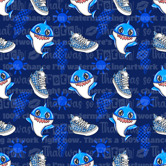 Boujee Shark Blue