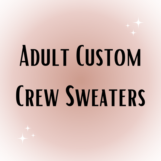 Custom Adult Crew Neck Sweaters