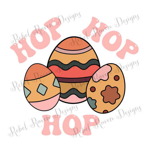 Hop Hop Hop Retro PNG