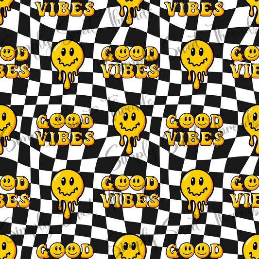 Good Vibes Groovy Smileys