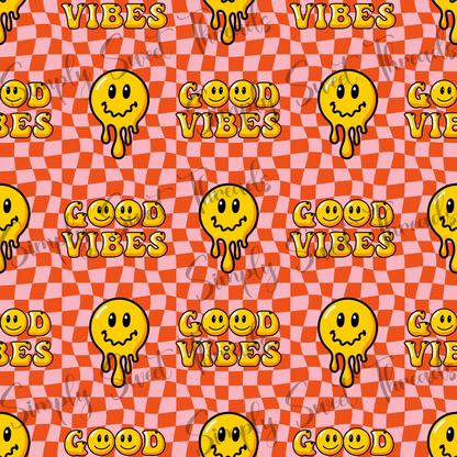 Good Vibes Groovy Smileys