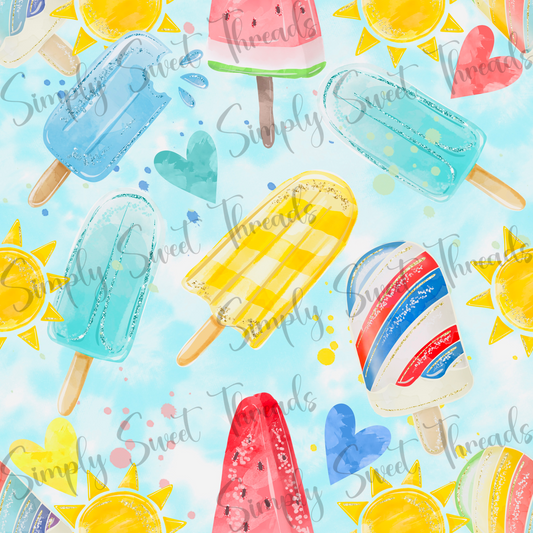 Vibrant Popsicles Hearts