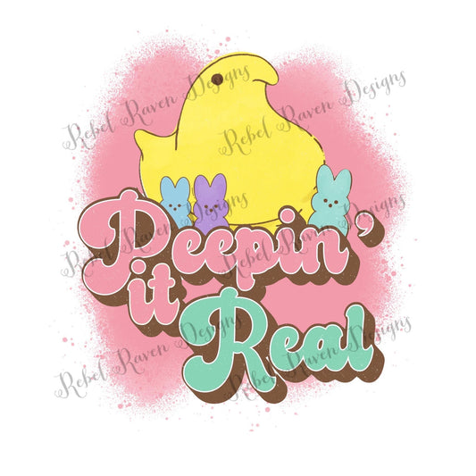 Peepin’ It Real Pink PNG