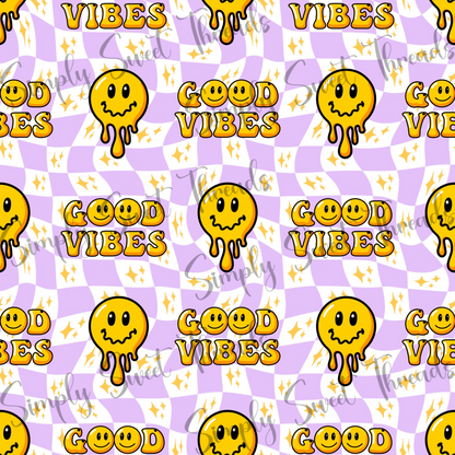 Good Vibes Groovy Smileys