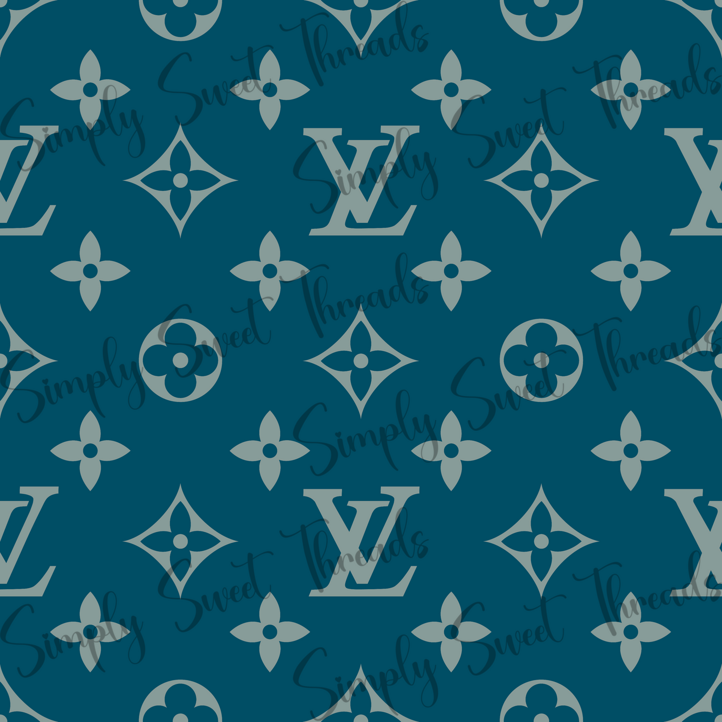 Deep Teal Blue L&V