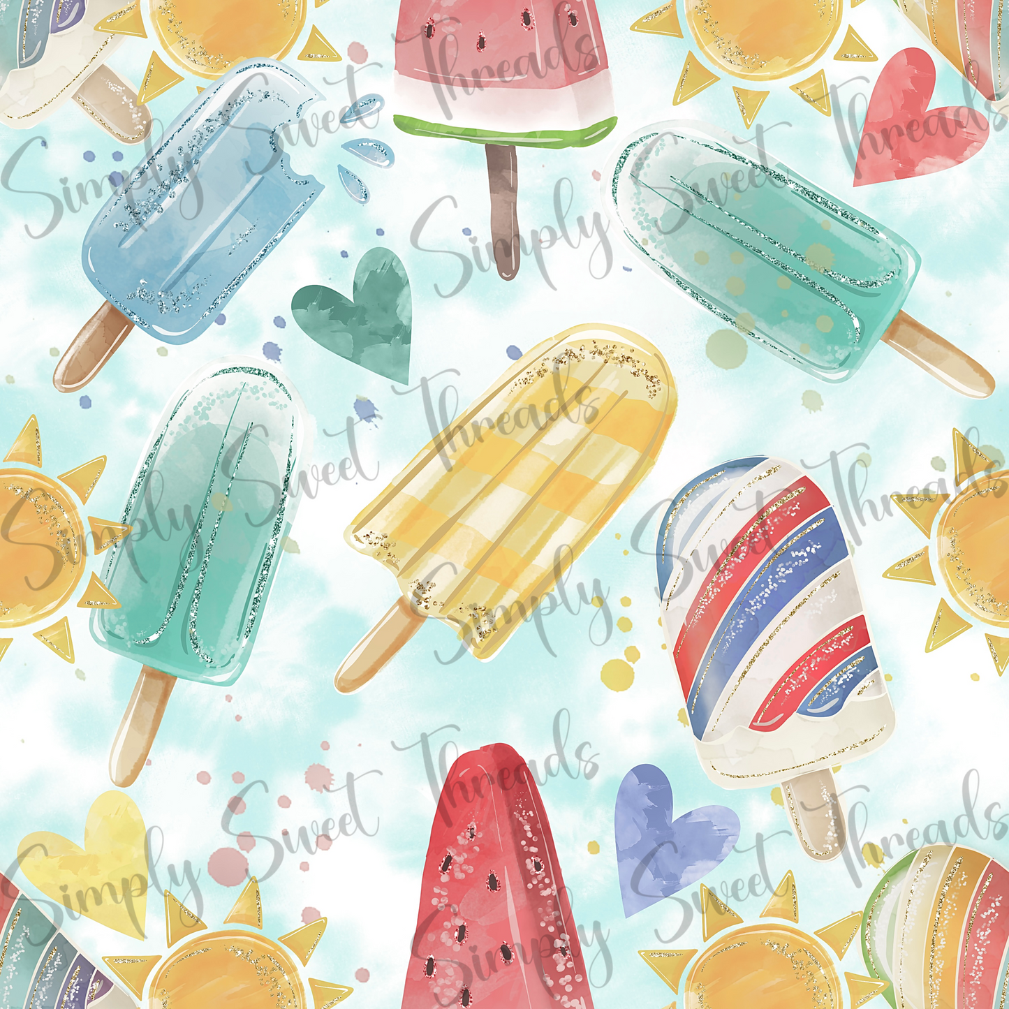 Muted Popsicles Hearts