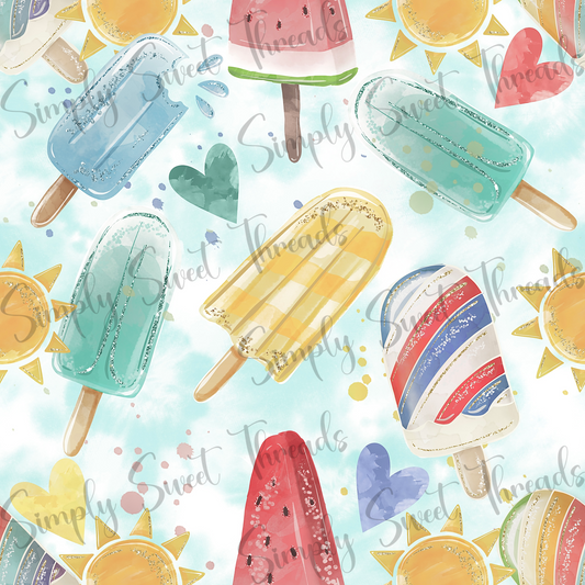 Muted Popsicles Hearts